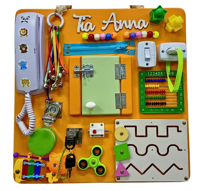 Painel Sensorial Infantil 45x45cm – Pediatras