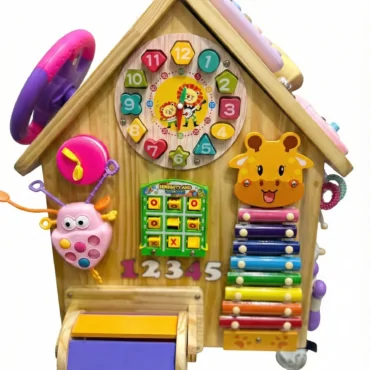 Casinha Sensorial Baú (c/ porta brinquedos)